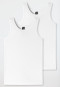 Schiesser Tank Tops 2er-Pack Organic Cotton weiß - 95/5