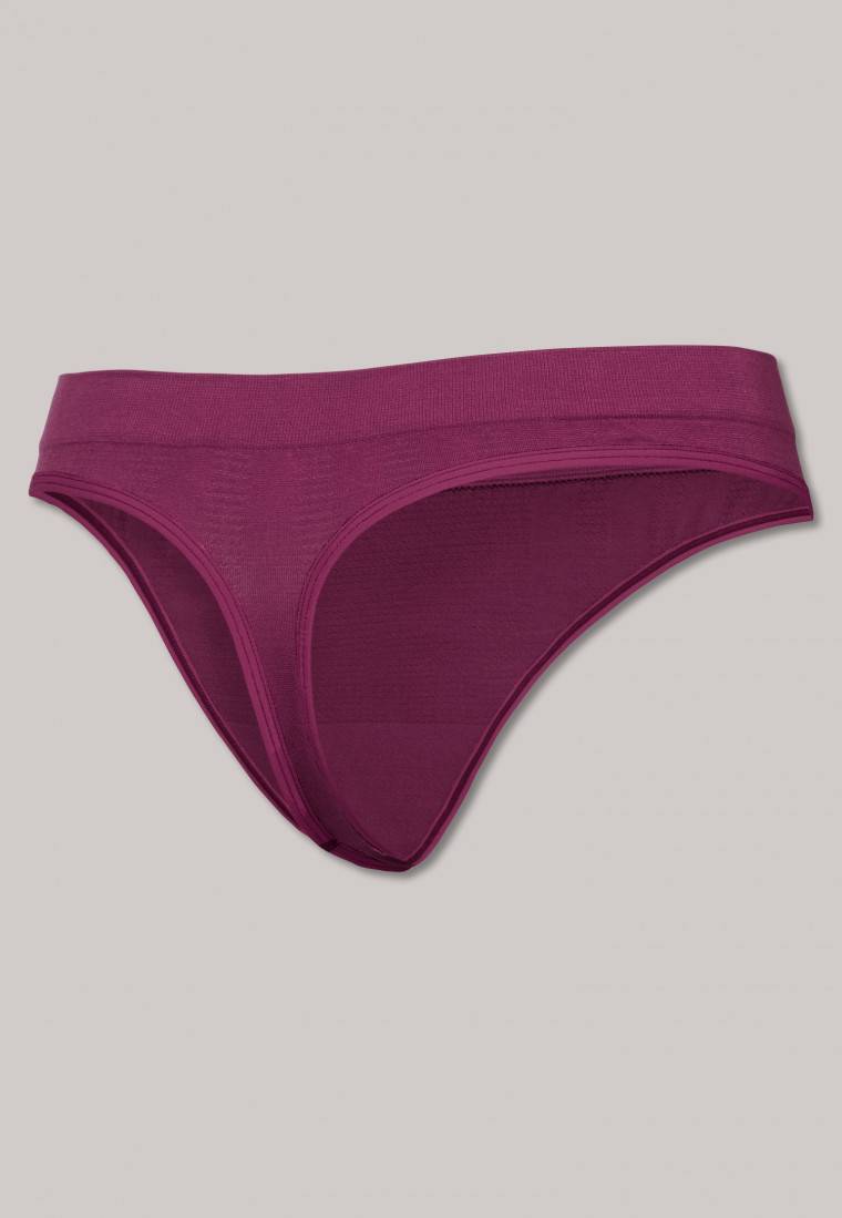 Schiesser Thong Seamless Bambus Beere - Active Mesh Bamboo