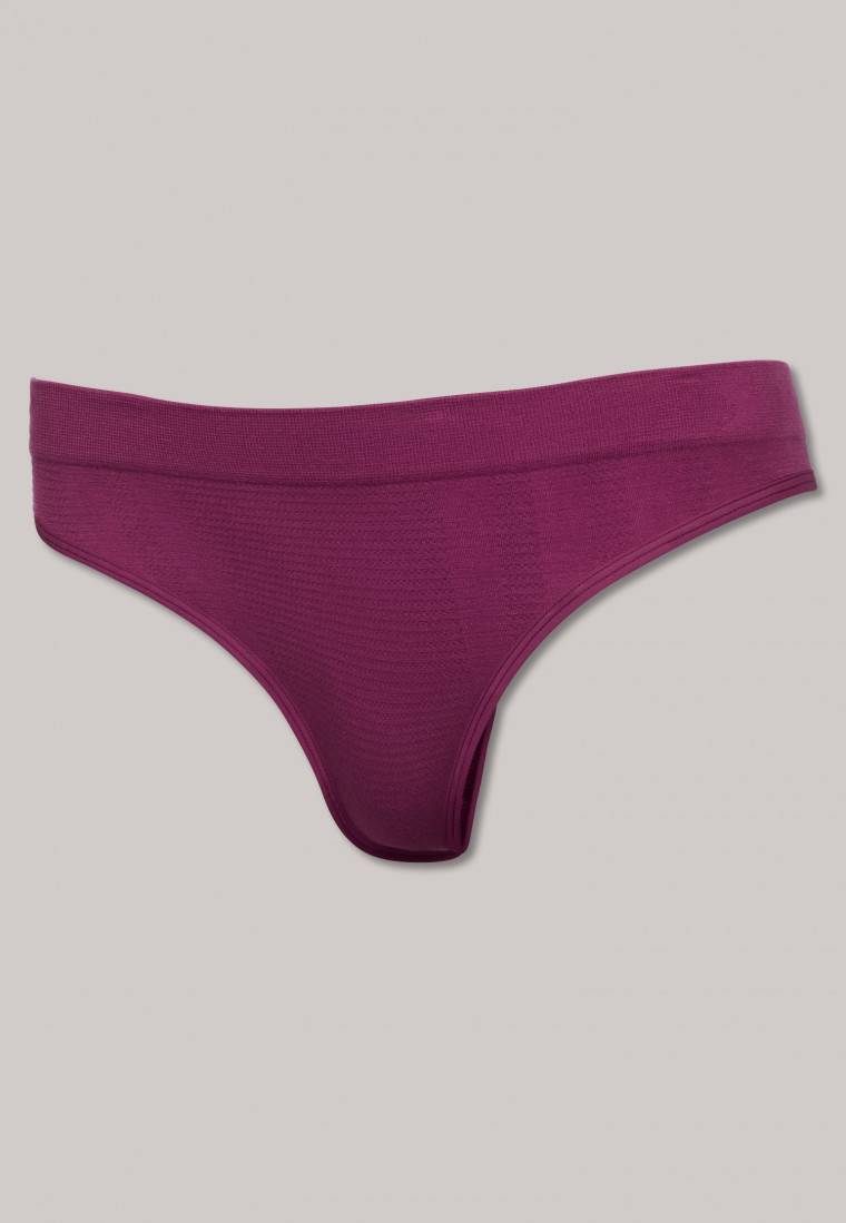 Schiesser Thong Seamless Bambus Beere - Active Mesh Bamboo