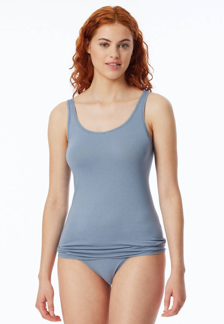 Schiesser Top 2er-Pack Organic Cotton Schwarz/graublau - 95/5 Organic