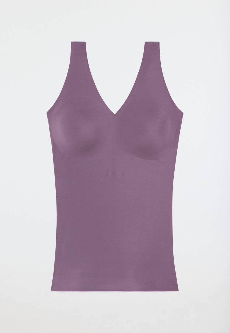 Schiesser Trägertop Mikrofaser Herausnehmbare Pads Malve - Invisible Soft