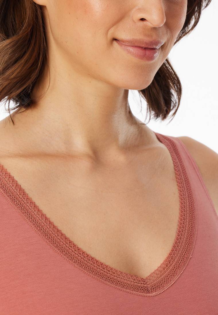 Schiesser Trägertops 2er-Pack Beige/siena - Cotton Lace