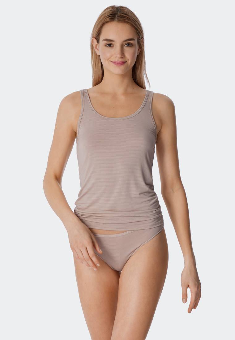 Schiesser Trägertops 2er-Pack sand - Modal Essentials