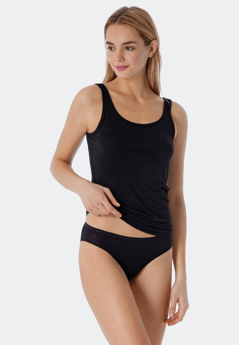 Schiesser Trägertops 2er-Pack schwarz - Modal Essentials