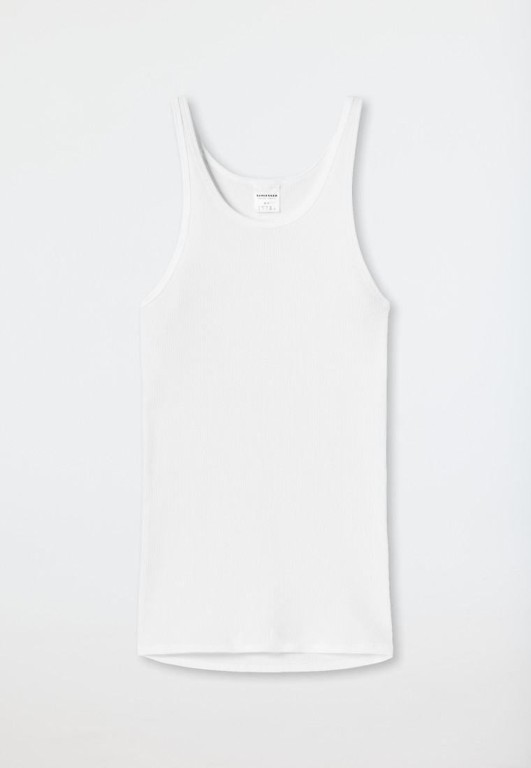 Schiesser Unterhemd Doppelripp Weiß - Original Classic Doppelripp