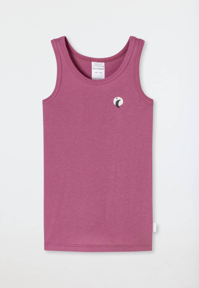 Schiesser Unterhemd Feinripp Mondprint Malve - Fine Rib Modal