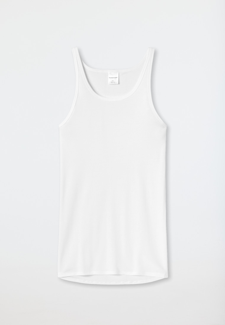Schiesser Unterhemd Feinripp Weiß - Original Feinripp