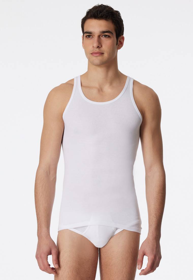 Schiesser Unterhemden 2er-Pack Feinripp Weiß - Original Classics