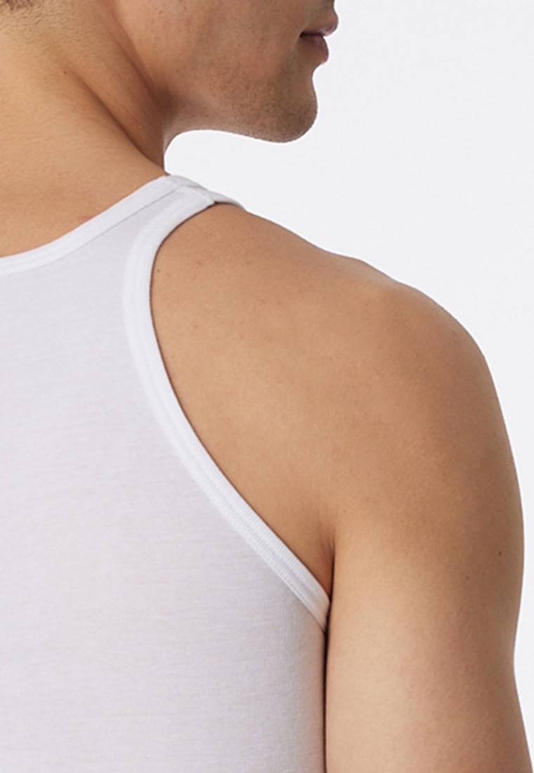 Schiesser Unterhemden 2er-Pack Feinripp Weiß - Original Classics