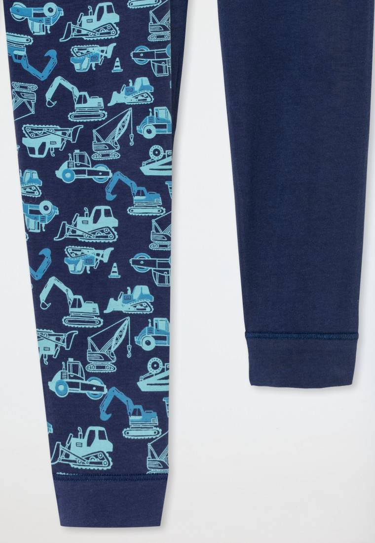 Schiesser Unterhose Lang 2er-Pack Organic Cotton Softbund Bündchen Dunkelblau - 95/5