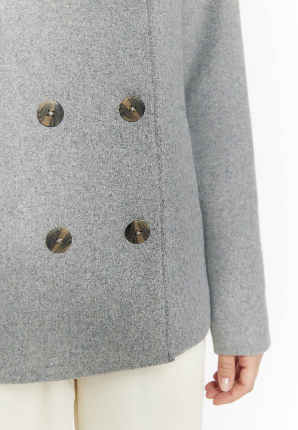 Schmuddelwedda DreiMaster Klassik Übergangsjacke Aus Wollgemisch