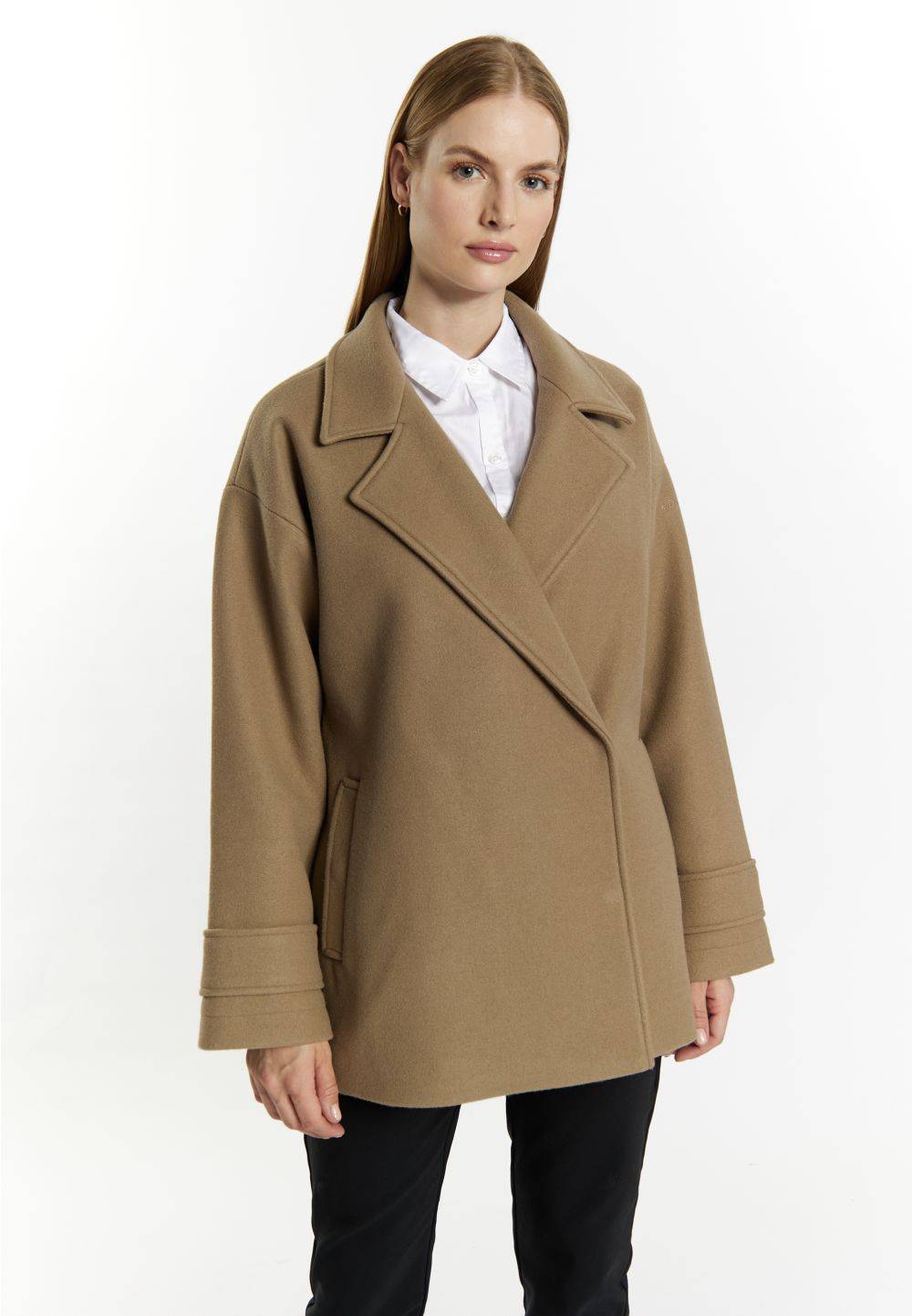 Schmuddelwedda DreiMaster Klassik Übergangsjacke in Wolloptik