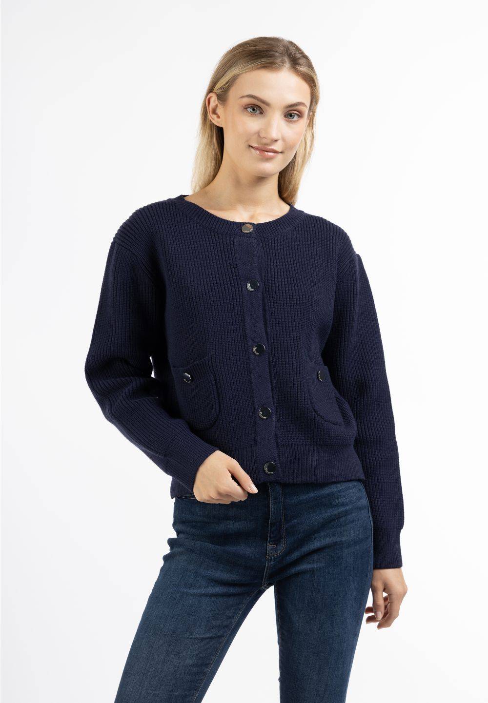 Schmuddelwedda DreiMaster Maritim Strickjacke mit Knöpfen