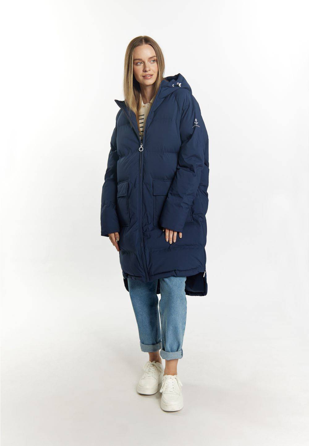 Schmuddelwedda DreiMaster Maritim Winterjacke Mit Wattierung