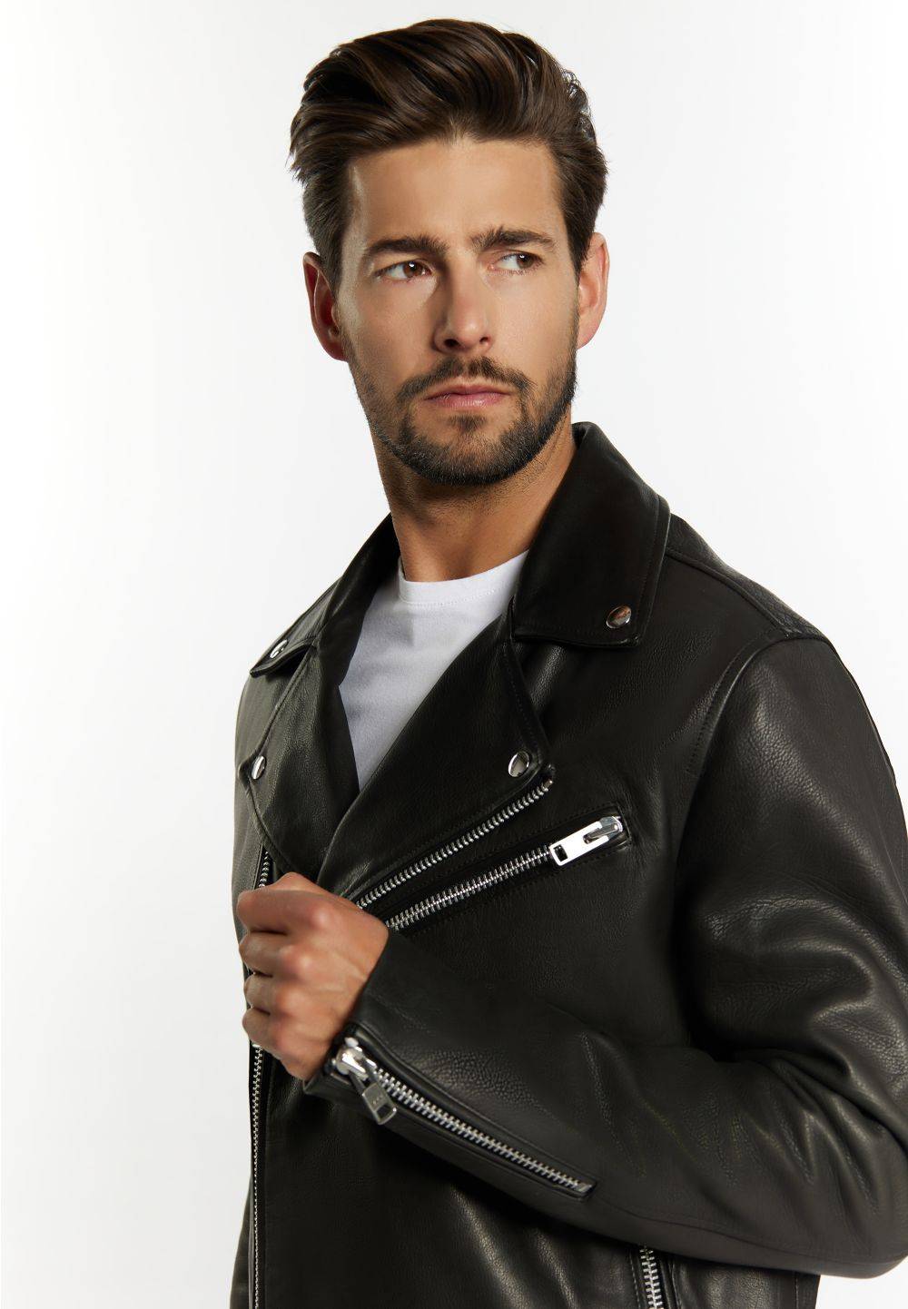 Schmuddelwedda DreiMaster Vintage Bikerjacke Aus Leder