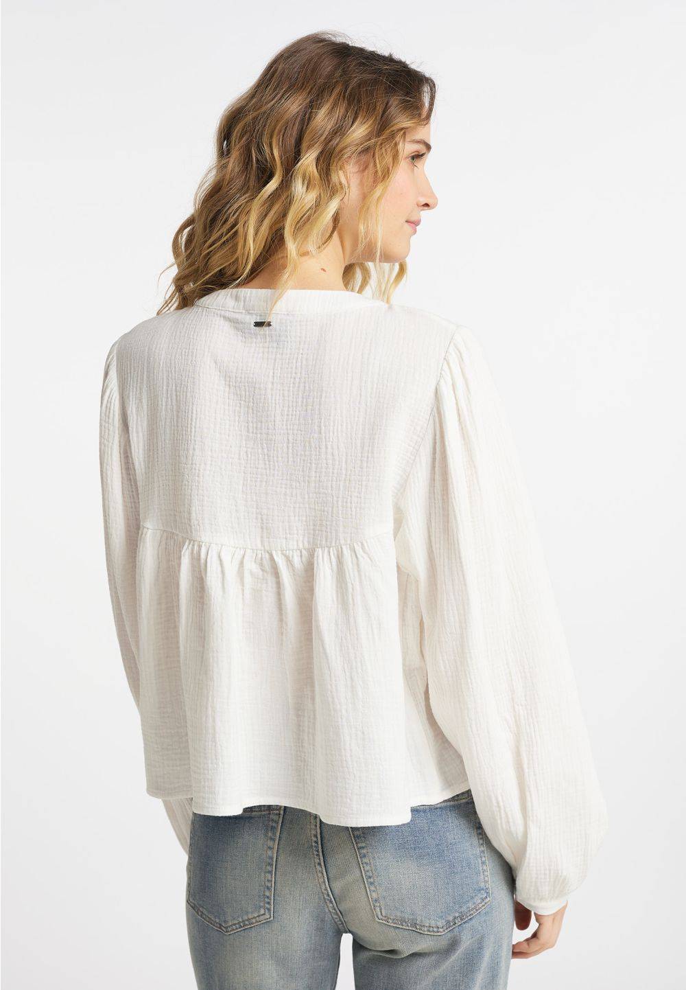 Schmuddelwedda DreiMaster Vintage Bluse Aus Baumwollmusselin