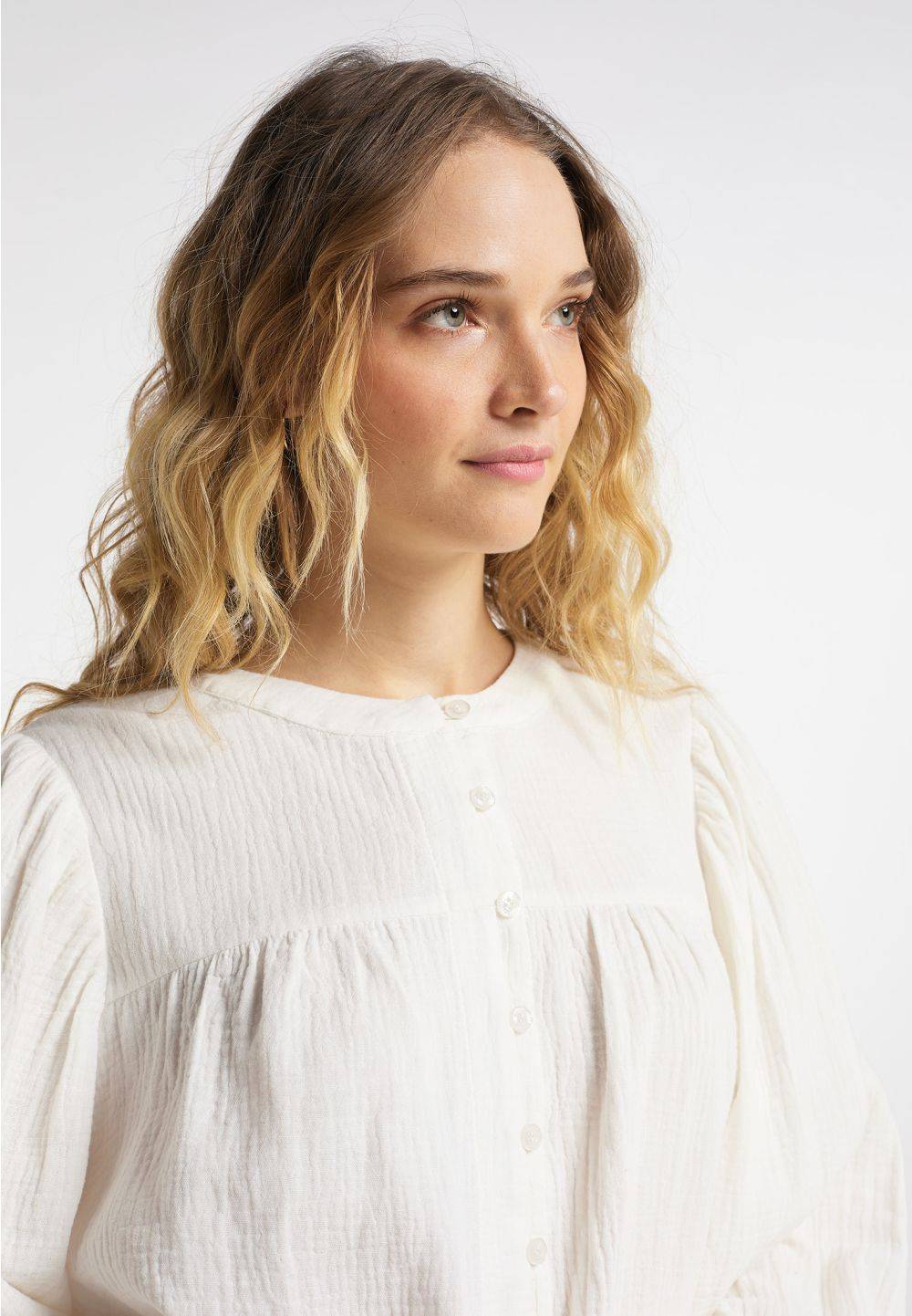 Schmuddelwedda DreiMaster Vintage Bluse Aus Baumwollmusselin