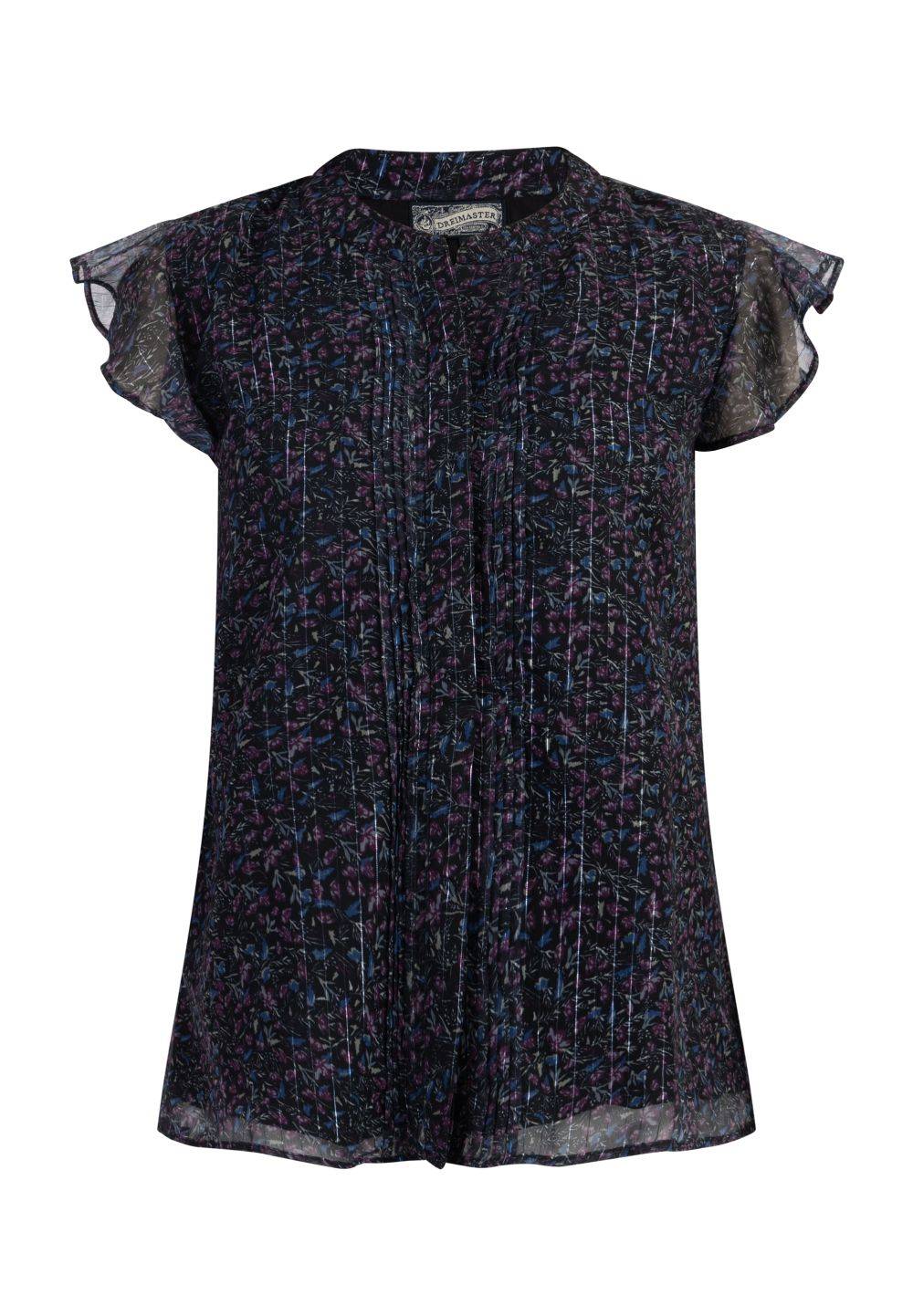 Schmuddelwedda DreiMaster Vintage Blusenshirt Mit Rüschenärmeln