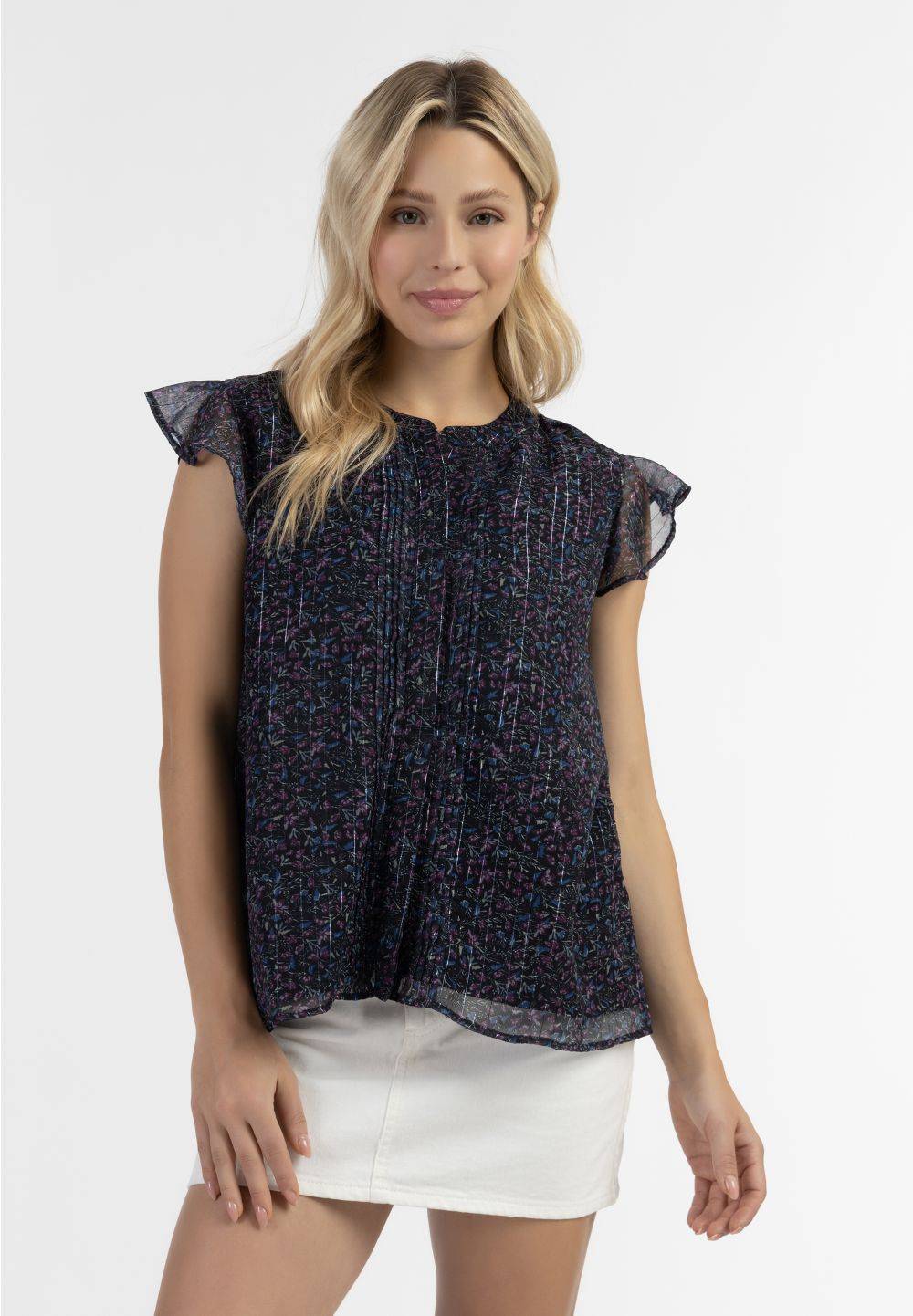 Schmuddelwedda DreiMaster Vintage Blusenshirt mit Rüschenärmeln