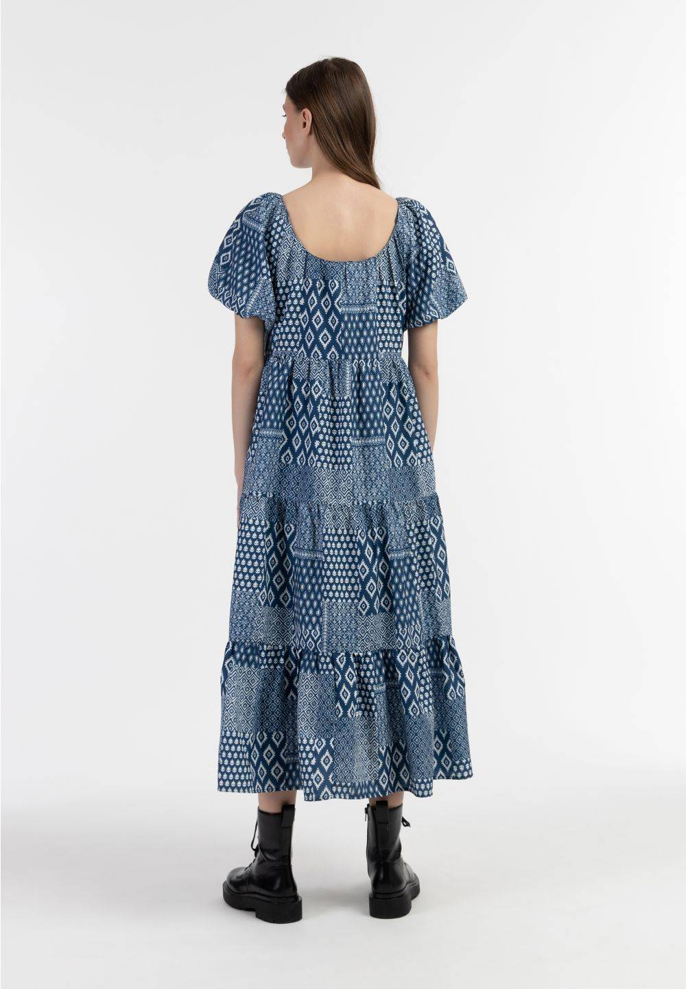Schmuddelwedda DreiMaster Vintage Kurzarm Maxikleid