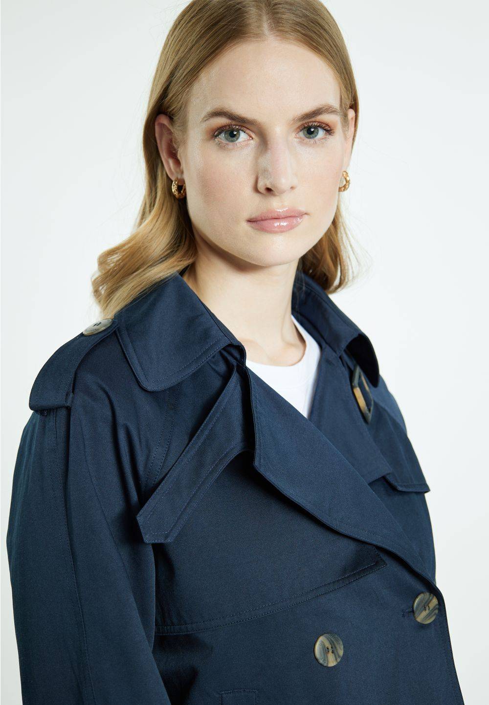 Schmuddelwedda DreiMaster Vintage Kurze Trenchjacke