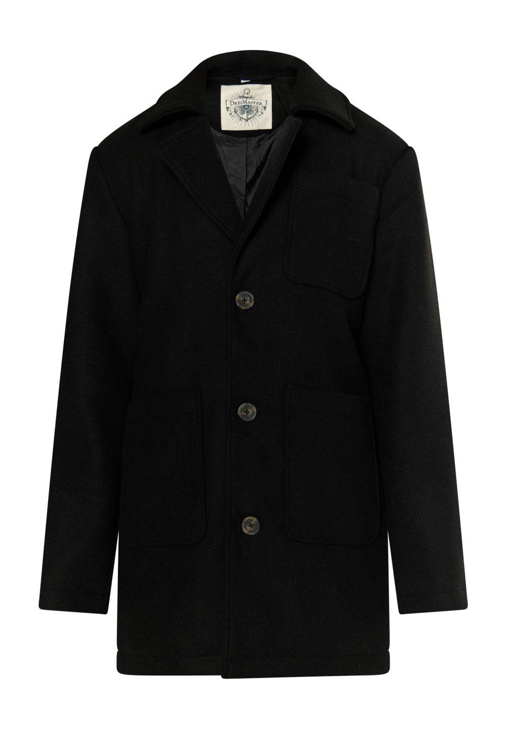 Schmuddelwedda DreiMaster Vintage Kurzmantel Aus Wollgemisch