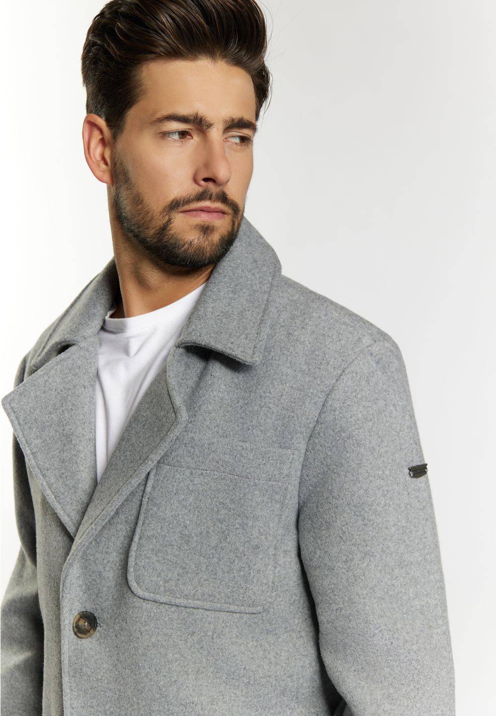 Schmuddelwedda DreiMaster Vintage Kurzmantel Aus Wollgemisch