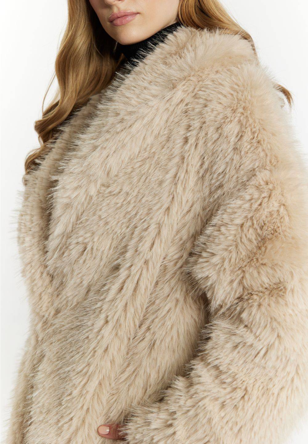 Schmuddelwedda DreiMaster Vintage Mantel Aus Webpelz