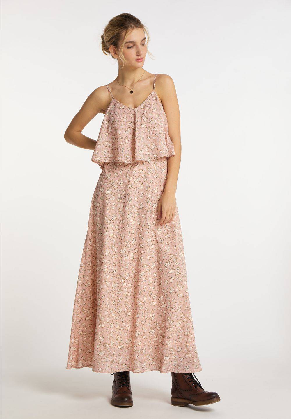 Schmuddelwedda DreiMaster Vintage Maxikleid mit Allover-Print