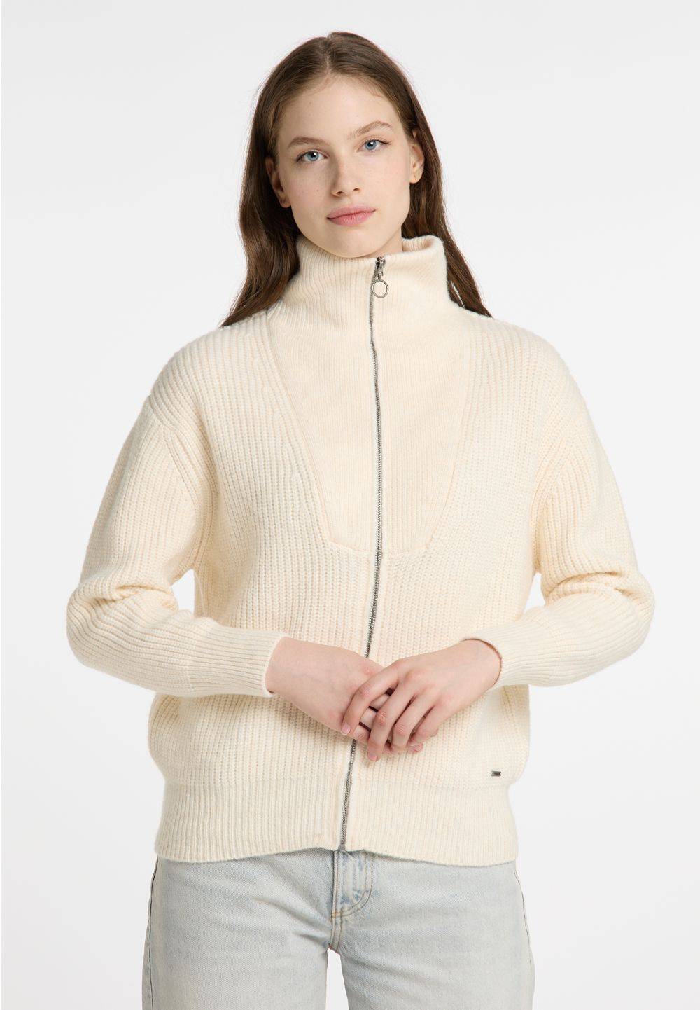 Schmuddelwedda DreiMaster Vintage Strickjacke mit Reißverschluss