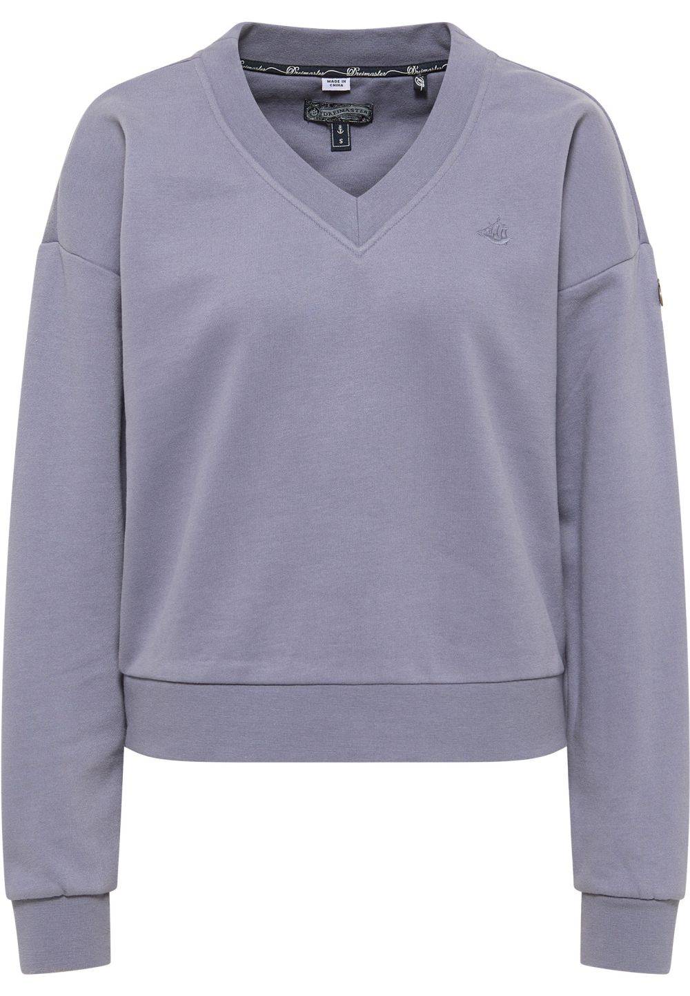 Schmuddelwedda DreiMaster Vintage Sweatshirt Mit V-Ausschnitt