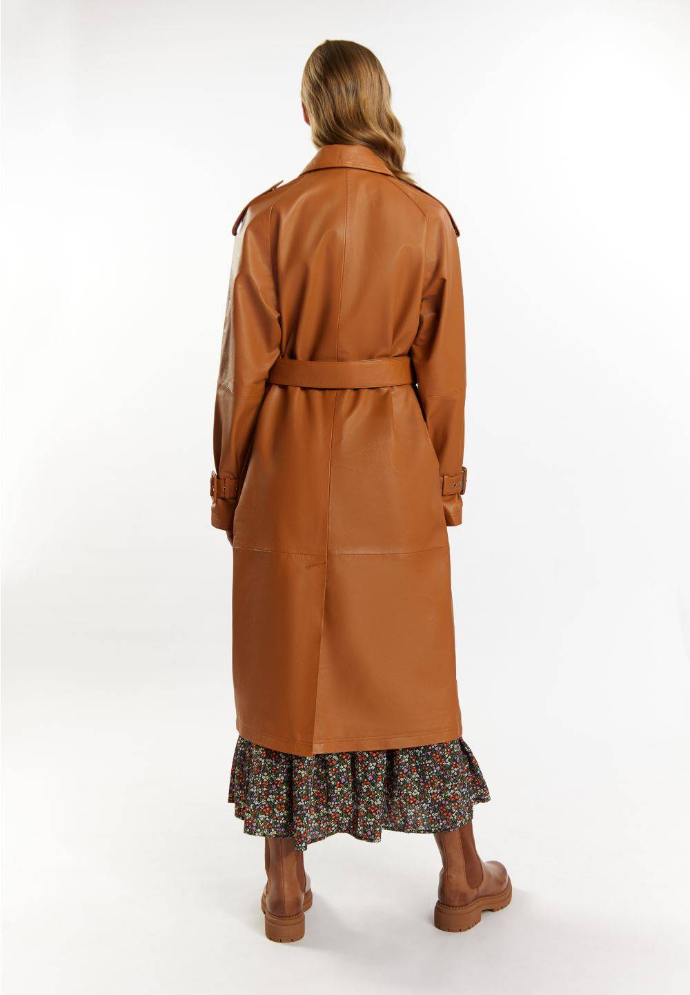 Schmuddelwedda DreiMaster Vintage Trenchcoat aus Leder