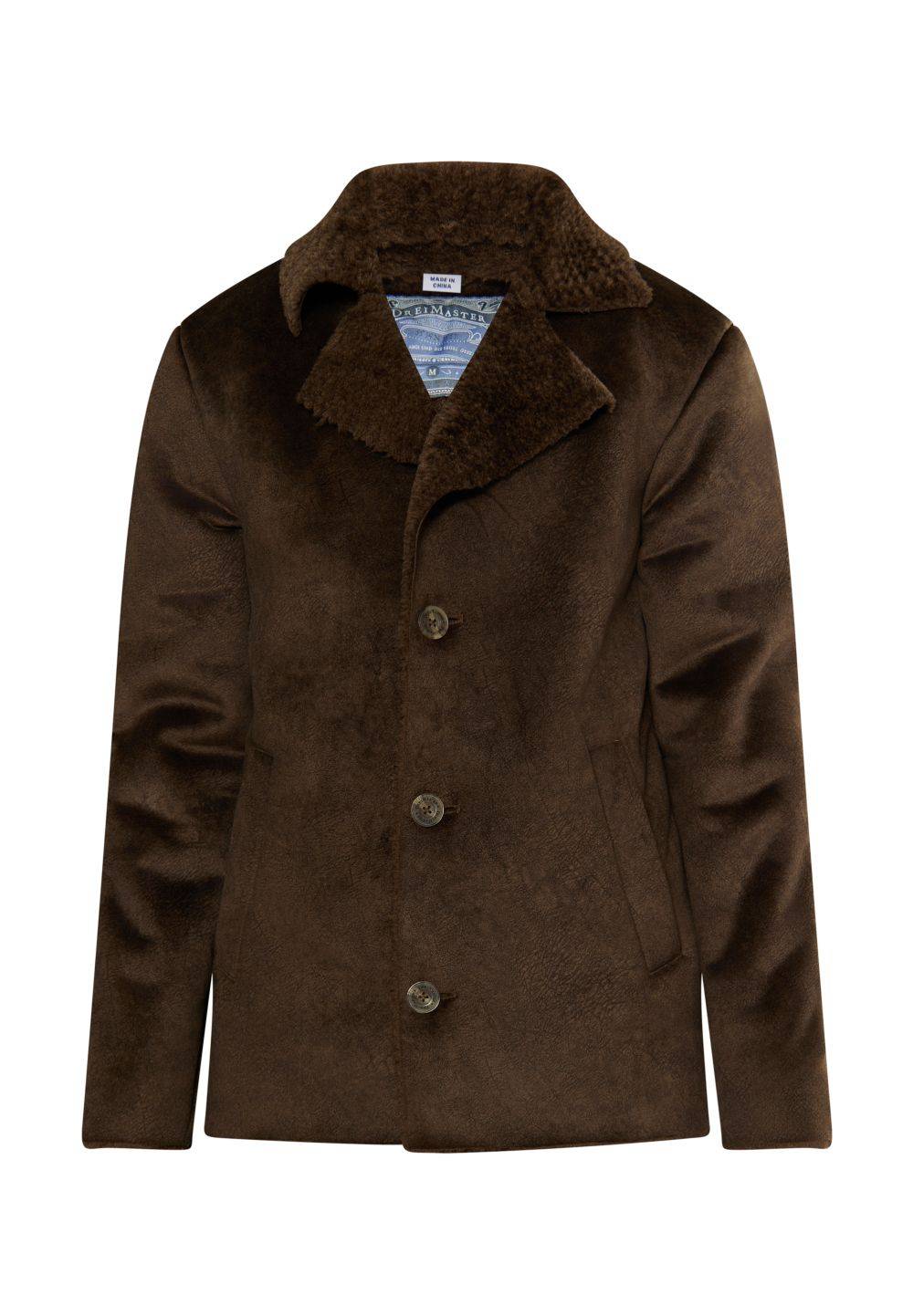 Schmuddelwedda DreiMaster Vintage Übergangsjacke Aus Fellimitat