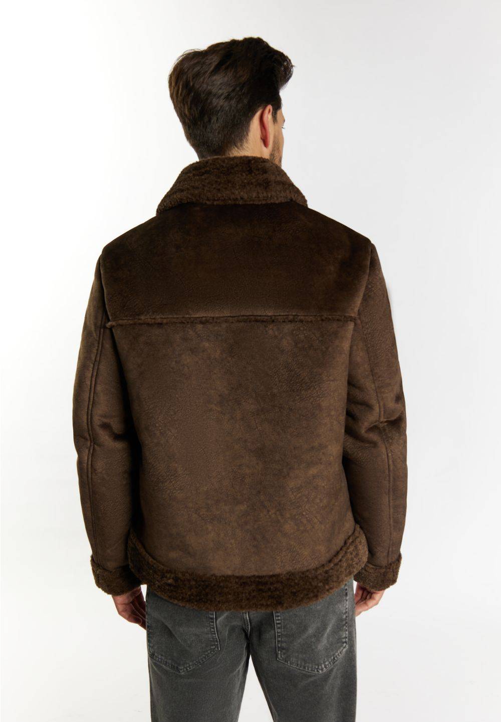 Schmuddelwedda DreiMaster Vintage Übergangsjacke Aus Fellimitat