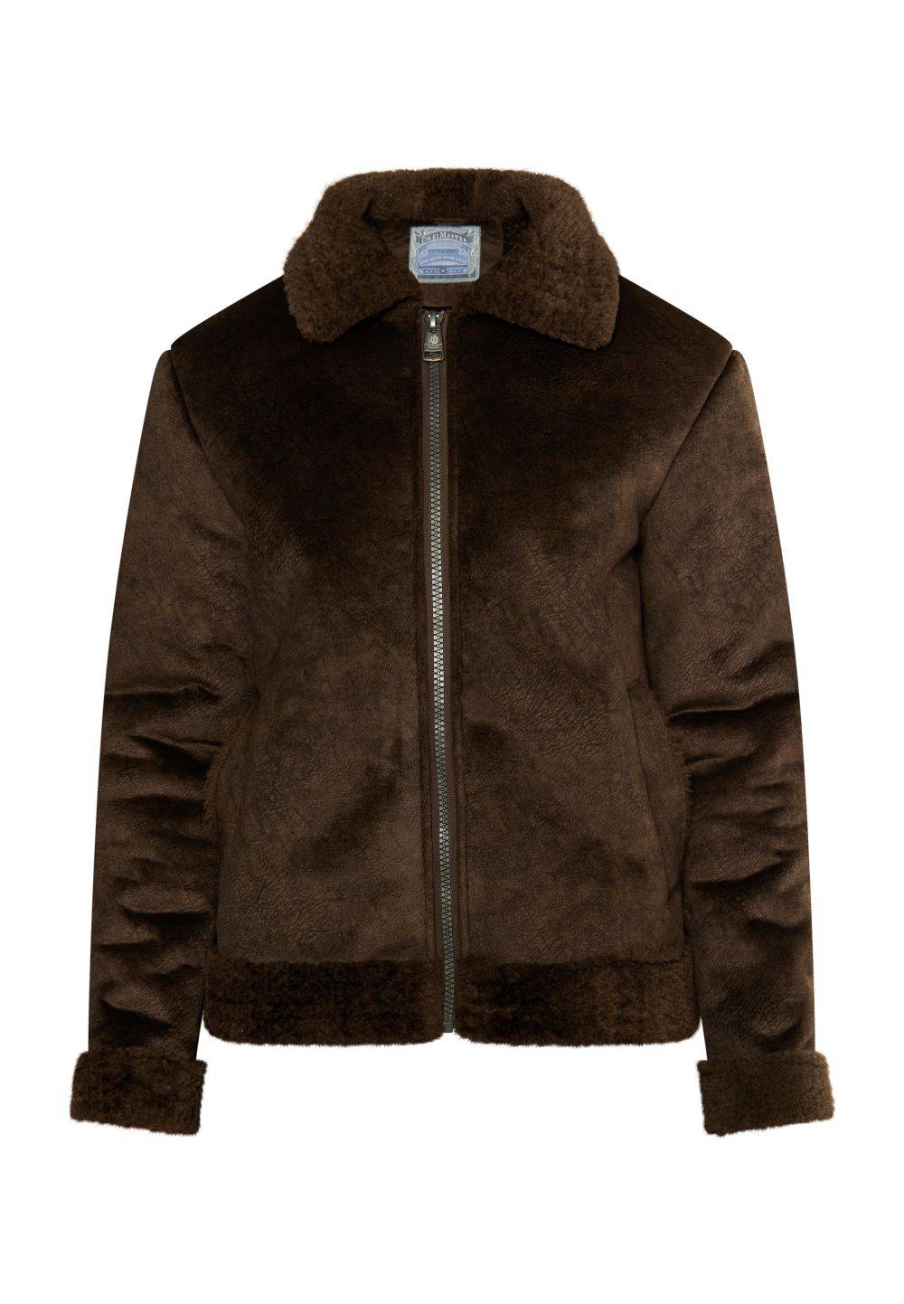 Schmuddelwedda DreiMaster Vintage Übergangsjacke Aus Fellimitat