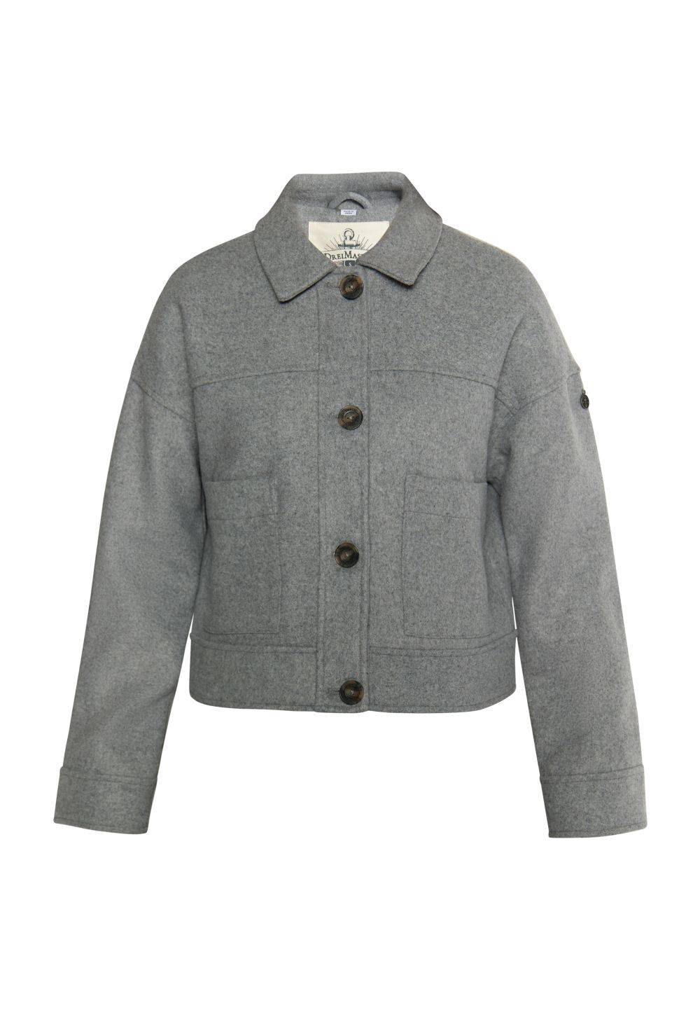 Schmuddelwedda DreiMaster Vintage Übergangsjacke Aus Wollgemisch