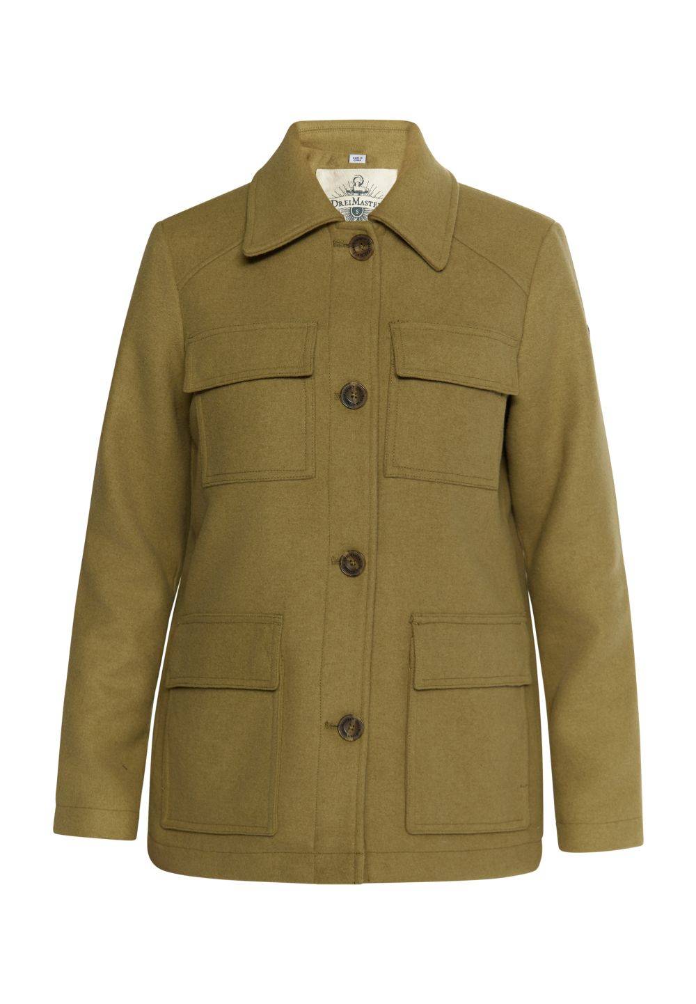 Schmuddelwedda DreiMaster Vintage Übergangsjacke Aus Wollgemisch