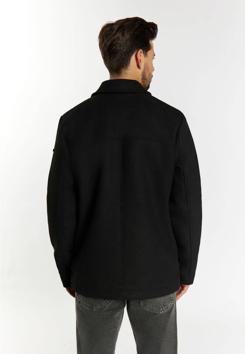 Schmuddelwedda DreiMaster Vintage Übergangsjacke Aus Wollgemisch