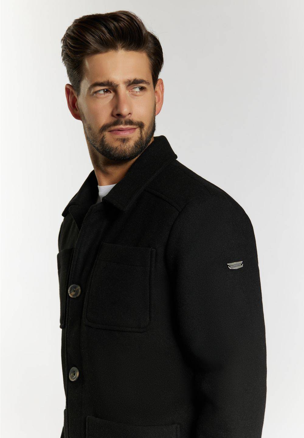 Schmuddelwedda DreiMaster Vintage Übergangsjacke Aus Wollgemisch