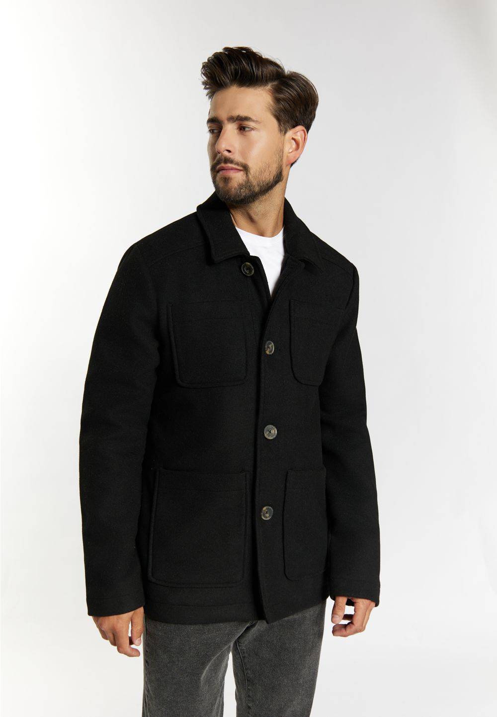 Schmuddelwedda DreiMaster Vintage Übergangsjacke aus Wollgemisch