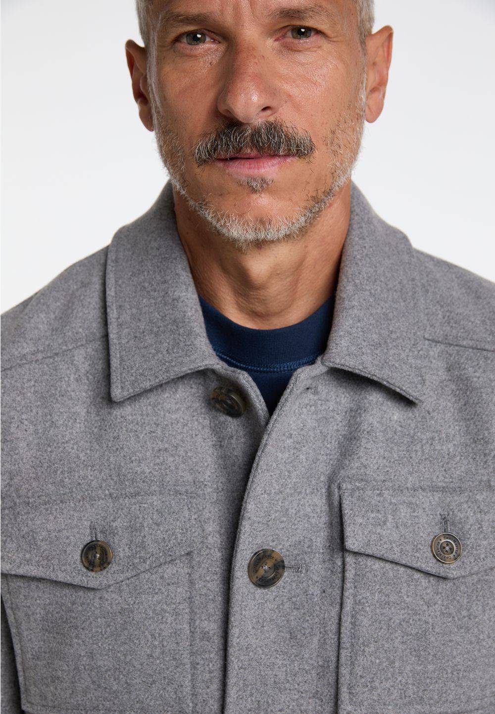 Schmuddelwedda DreiMaster Vintage Übergangsjacke Aus Wollgemisch