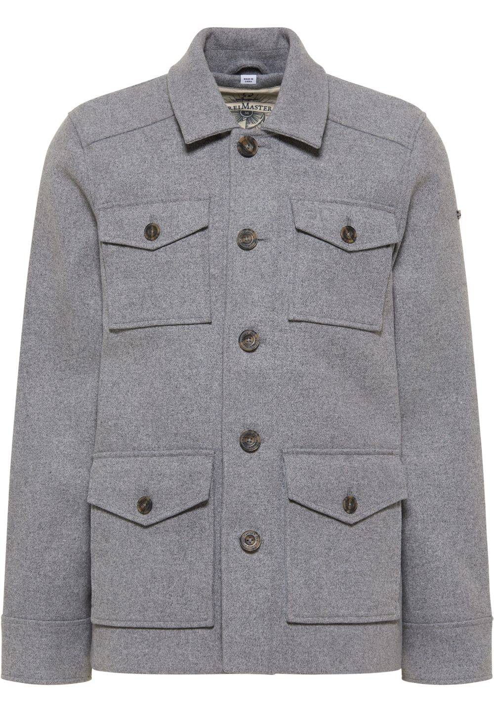 Schmuddelwedda DreiMaster Vintage Übergangsjacke Aus Wollgemisch