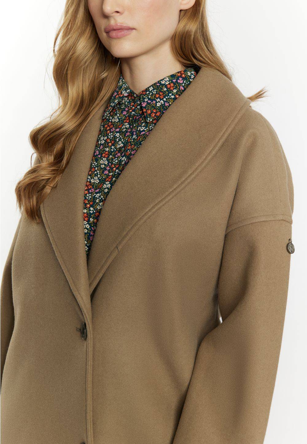 Schmuddelwedda DreiMaster Vintage Übergangsmantel In Wolloptik