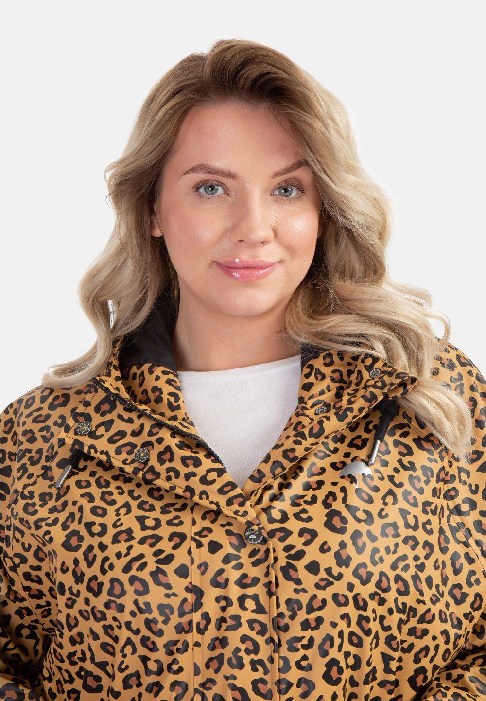 Schmuddelwedda Schmuddelwedda Plus Size Regenmantel Mit Leoprint