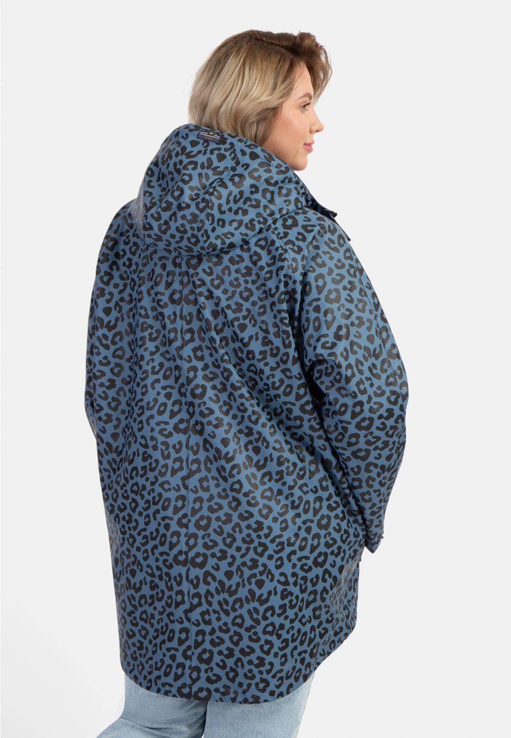 Schmuddelwedda Schmuddelwedda Plus Size Regenmantel Mit Leoprint