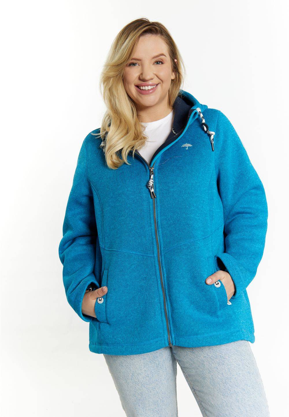 Schmuddelwedda Schmuddelwedda Plus Size Strickfleecejacke