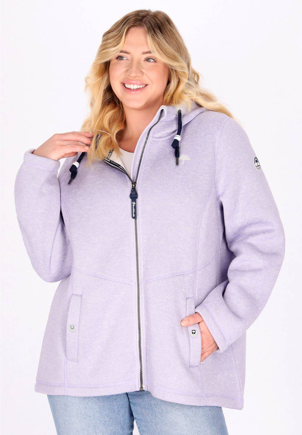 Schmuddelwedda Schmuddelwedda Plus Size Strickfleecejacke