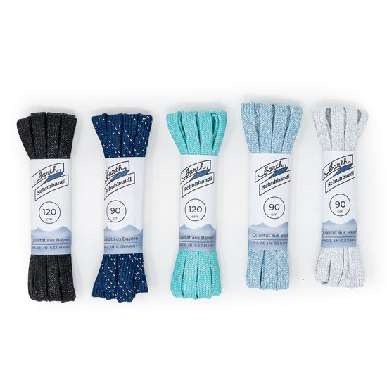 Schuhwerk Schwangau Barth Schnürsenkel Mode Flach Glitzernd