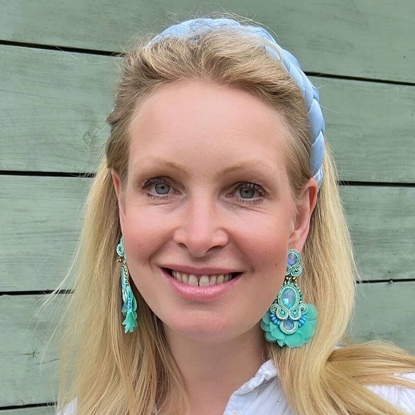 SchwesterSchwester Außergewöhnliche Soutache-Ohrringe In Türkis