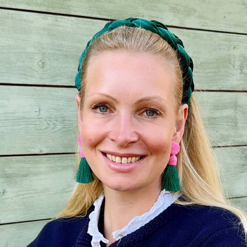 SchwesterSchwester Extravagante Perlen-Quastenohrringe In Rosa Und Dunkelgrün